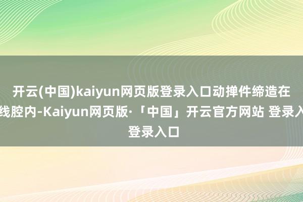 开云(中国)kaiyun网页版登录入口动掸件缔造在绕线腔内-Kaiyun网页版·「中国」开云官方网站 登录入口