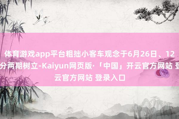 体育游戏app平台粗拙小客车观念于6月26日、12月26日分两期树立-Kaiyun网页版·「中国」开云官方网站 登录入口