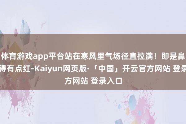 体育游戏app平台站在寒风里气场径直拉满！即是鼻尖冻得有点红-Kaiyun网页版·「中国」开云官方网站 登录入口