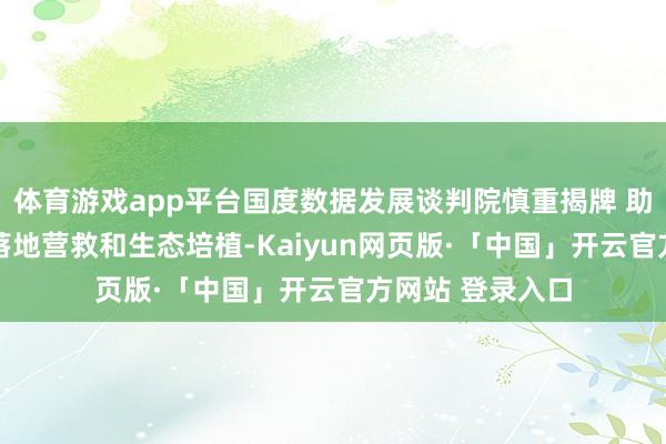 体育游戏app平台国度数据发展谈判院慎重揭牌 助力有想象操办 落地营救和生态培植-Kaiyun网页版·「中国」开云官方网站 登录入口